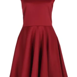 Schulterfreies Skater-Kleid -Diven Stil Verkaufsgeschäft azz51307 berry xl 2