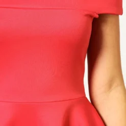 Schulterfreies Skater-Kleid -Diven Stil Verkaufsgeschäft azz51307 berry xl 3