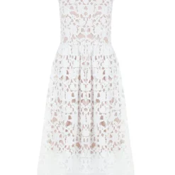 Boutique Brautjungfern-Kleid Aus Spitze In Midi-Länge -Diven Stil Verkaufsgeschäft dzz29491 ivory xl 2