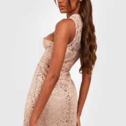 Boutique Racer Bodycon-Kleid Aus Spitze -Diven Stil Verkaufsgeschäft dzz56894 mink xl 1