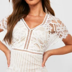 Boutique Bodycon-Kleid Aus Spitze -Diven Stil Verkaufsgeschäft dzz64459 ivory xl 3