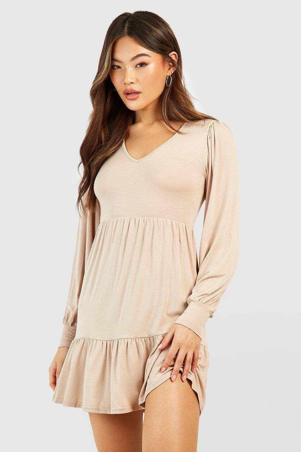 Smok-Kleid Mit Ballonärmeln 3 Smok-Kleid Mit Ballonärmeln