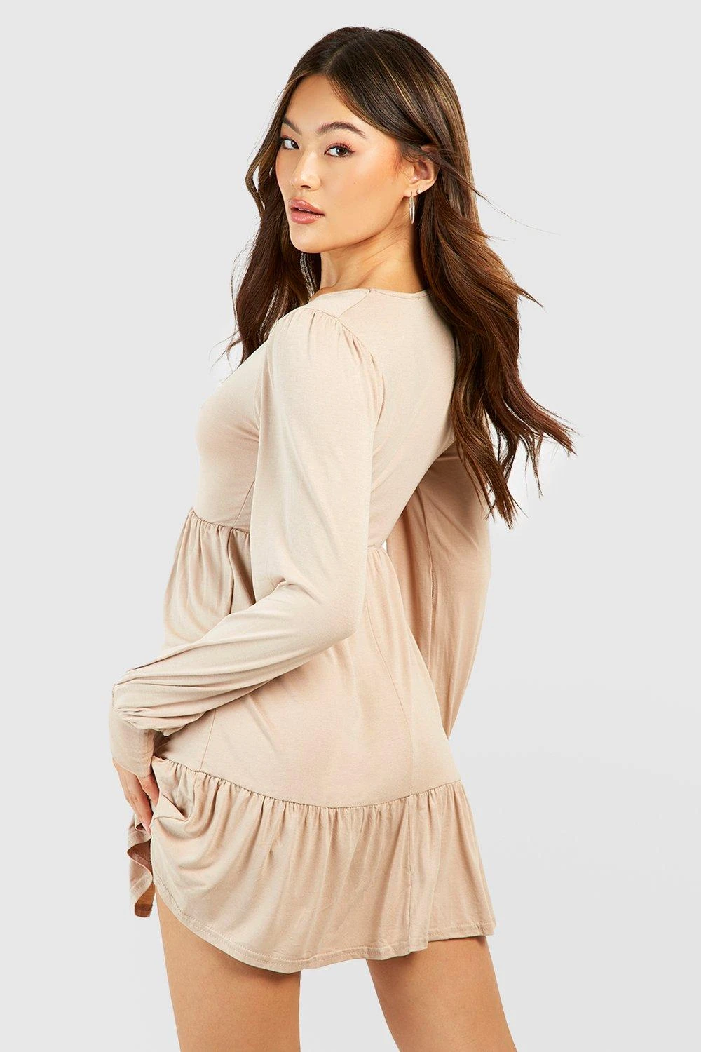 Smok-Kleid Mit Ballonärmeln 4 Smok-Kleid Mit Ballonärmeln – Bild 2