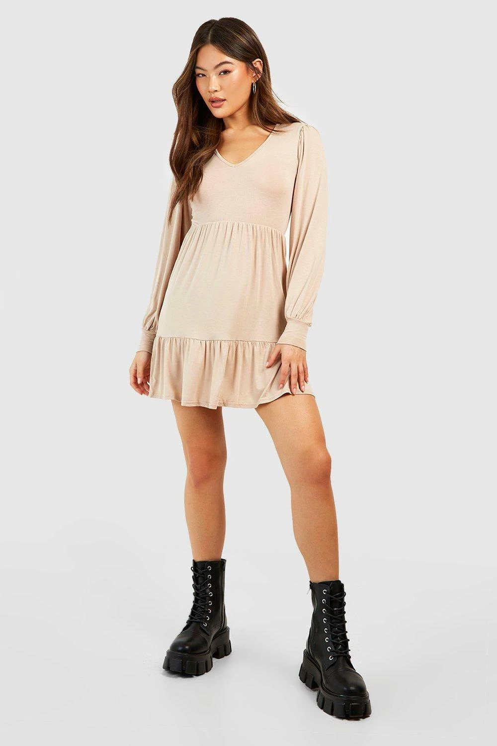 Smok-Kleid Mit Ballonärmeln 5 Smok-Kleid Mit Ballonärmeln – Bild 3