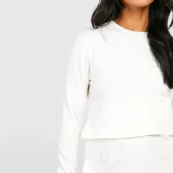 Langärmliges Oversize T-Shirt-Kleid Mit Rundhals-Ausschnitt 9 Langärmliges Oversize T-Shirt-Kleid Mit Rundhals-Ausschnitt -Diven Stil Verkaufsgeschäft fzz54490 stone xl 3