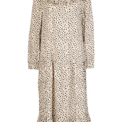 Gepunktetes Rüschen-Kleid Mit Rüschensaum -Diven Stil Verkaufsgeschäft fzz70090 stone xl 2