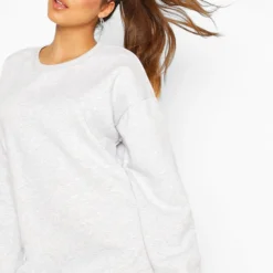 The Basic Mix & Match Oversize Sweatshirt-Kleid -Diven Stil Verkaufsgeschäft fzz75825 sand xl 3