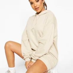 The Basic Mix & Match Oversize Hoodie-Kleid -Diven Stil Verkaufsgeschäft fzz75830 black xl 3