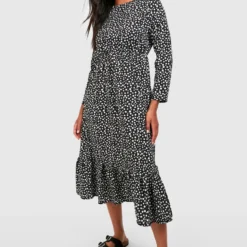 Gepunktetes Kleid -Diven Stil Verkaufsgeschäft fzz80769 black xl 2 scaled