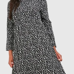 Gepunktetes Kleid -Diven Stil Verkaufsgeschäft fzz80769 black xl 3 scaled