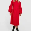 Strukturiertes Gestuftes Smok-Kleid 2 Strukturiertes Gestuftes Smok-Kleid -Diven Stil Verkaufsgeschäft gzz32298 red xl scaled