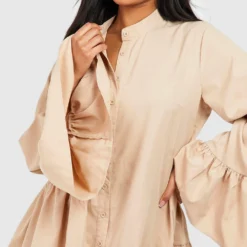 Smok-Kleid Mit Rüschen-Detail 9 Smok-Kleid Mit Rüschen-Detail -Diven Stil Verkaufsgeschäft gzz42648 stone xl 3