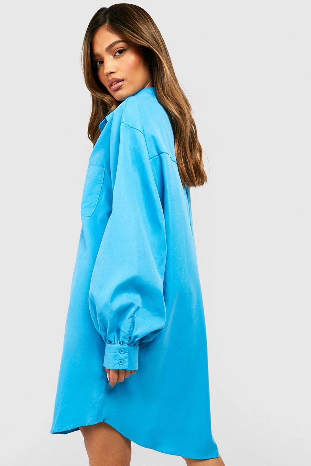 Oversize Hemd-Kleid 4 Oversize Hemd-Kleid – Bild 2