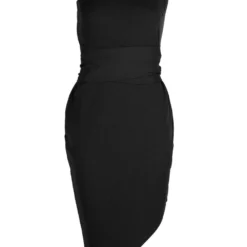 Petite Recyceltes Asymmetrisches Bodycon-Kleid 8 Petite Recyceltes Asymmetrisches Bodycon-Kleid -Diven Stil Verkaufsgeschäft gzz45508 black xl 2