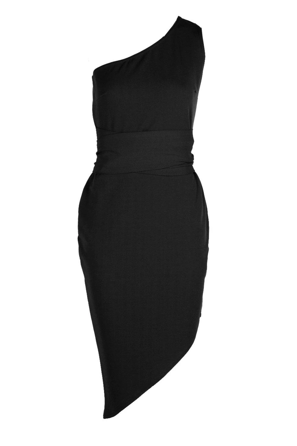 Petite Recyceltes Asymmetrisches Bodycon-Kleid 5 Petite Recyceltes Asymmetrisches Bodycon-Kleid – Bild 3
