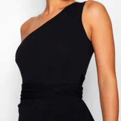 Petite Recyceltes Asymmetrisches Bodycon-Kleid 9 Petite Recyceltes Asymmetrisches Bodycon-Kleid -Diven Stil Verkaufsgeschäft gzz45508 black xl 3