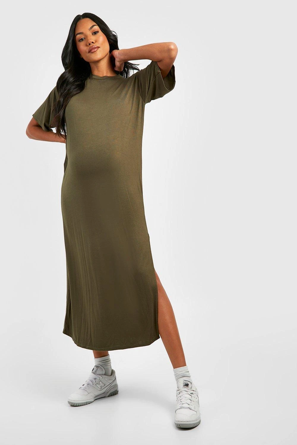 Umstandsmode T-Shirt Kleid 5 Umstandsmode T-Shirt Kleid – Bild 3