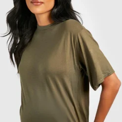 Umstandsmode T-Shirt Kleid 9 Umstandsmode T-Shirt Kleid -Diven Stil Verkaufsgeschäft gzz47039 khaki xl 3