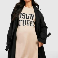 Umstandsmode Sweatshirt-Kleid Mit Dsgn Studio Print 8 Umstandsmode Sweatshirt-Kleid Mit Dsgn Studio Print -Diven Stil Verkaufsgeschäft gzz47300 taupe xl 2