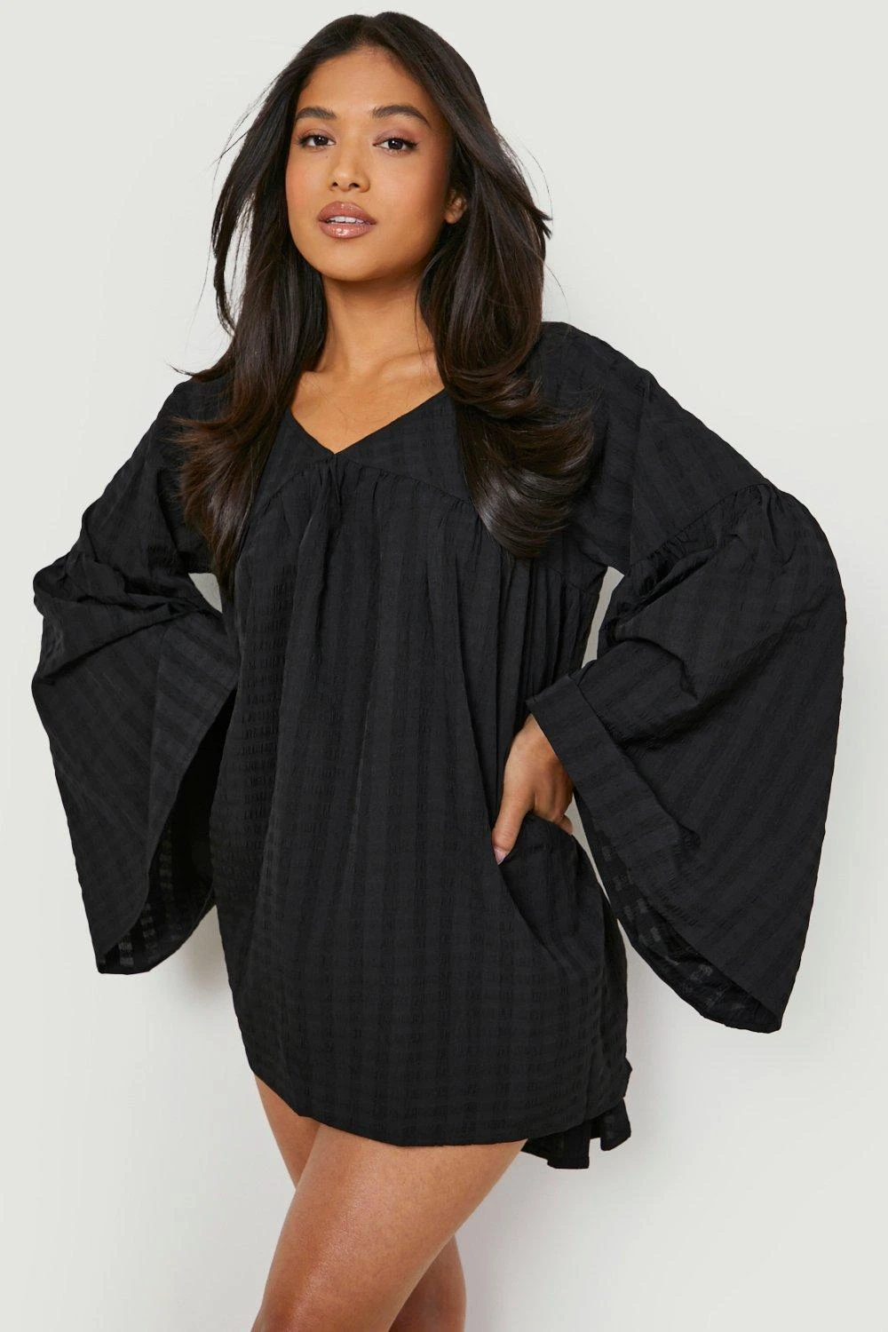 Petite Strukturiertes Kleid 3 Petite Strukturiertes Kleid