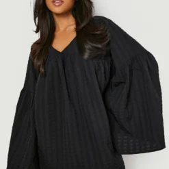 Petite Strukturiertes Kleid 9 Petite Strukturiertes Kleid -Diven Stil Verkaufsgeschäft gzz47551 black xl 3