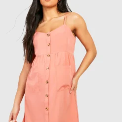 Umstandsmode Skater-Kleid Mit Knopfleiste -Diven Stil Verkaufsgeschäft gzz48996 dusky20pink xl 2