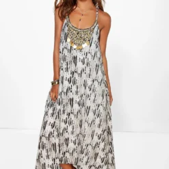 Print Kleid Mit Schlagenprint