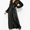 Tall Satin-Kleid -Diven Stil Verkaufsgeschäft gzz49674 black xl