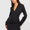 Blazer-Kleid Mit Korsett-Detail 1 Blazer-Kleid Mit Korsett-Detail -Diven Stil Verkaufsgeschäft gzz51001 black xl