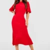 Gerafftes Kleid 1 Gerafftes Kleid -Diven Stil Verkaufsgeschäft gzz51137 red xl
