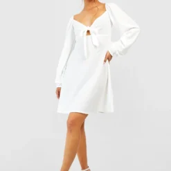 Geschnürtes Kleid Mit Ballonärmeln 8 Geschnürtes Kleid Mit Ballonärmeln -Diven Stil Verkaufsgeschäft gzz53720 ivory xl 2