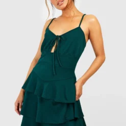 Kleid Mit Rüschensaum