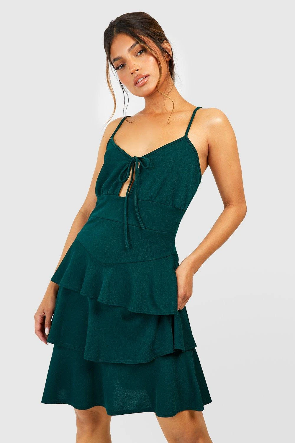 Kleid Mit Rüschensaum