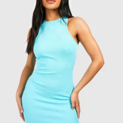 Geripptes Racer Bodycon-Kleid -Diven Stil Verkaufsgeschäft gzz54282 blue xl 2