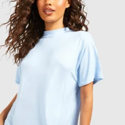 T-Shirt-Kleid Mit Kurzen Ärmeln -Diven Stil Verkaufsgeschäft gzz54451 blue xl 3 scaled