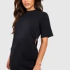 Tall Cut-Out T-Shirt-Kleid Mit Cut-Out Detail -Diven Stil Verkaufsgeschäft gzz54735 black xl scaled