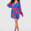 Hemd-Kleid Mit Abstraktem Blumenprint -Diven Stil Verkaufsgeschäft gzz54764 cobalt xl scaled