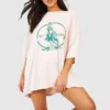 Petite T-Shirt-Kleid Mit Rodeo Cowgirl Print