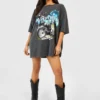 Petite T-Shirt-Kleid Mit California Motorcycle-Print 1 Petite T-Shirt-Kleid Mit California Motorcycle-Print -Diven Stil Verkaufsgeschäft gzz58264 charcoal xl