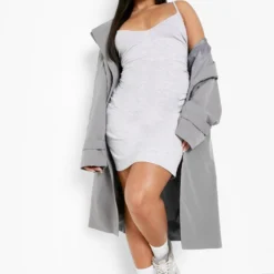 Plus Basic Bodycon-Kleid