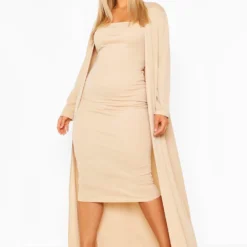 Plus Bandeau-Kleid Und Duster-Mantel 9 Plus Bandeau-Kleid Und Duster-Mantel -Diven Stil Verkaufsgeschäft pzz65415 stone xl 3