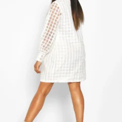 Plus Kariertes Hemd-Kleid Aus Organza 7 Plus Kariertes Hemd-Kleid Aus Organza -Diven Stil Verkaufsgeschäft pzz69776 black xl 1