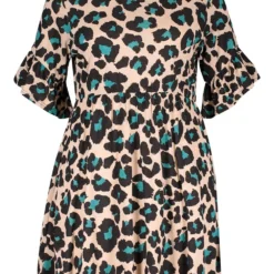 Plus Smok-Kleid Mit Leopardenprint 8 Plus Smok-Kleid Mit Leopardenprint -Diven Stil Verkaufsgeschäft pzz71821 cream xl 2